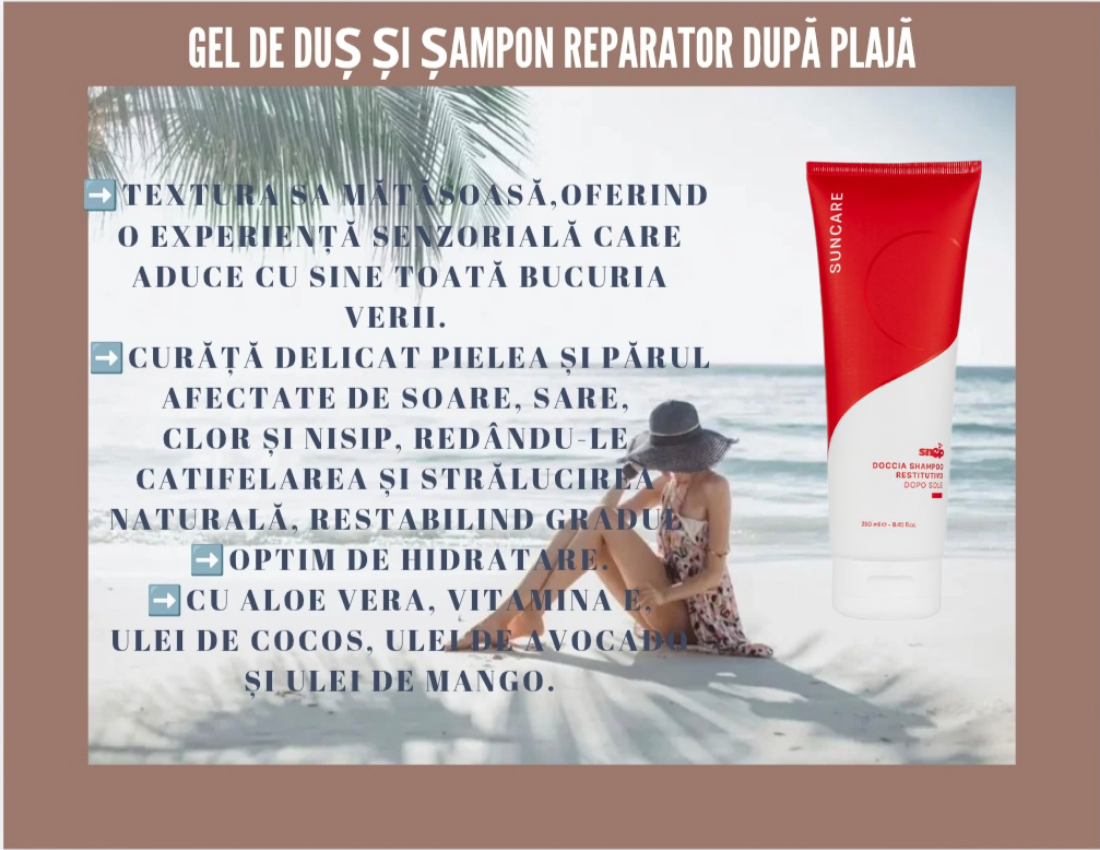 GEL DE DUS SI SAMPON REPARATOR DUPA PLAJA