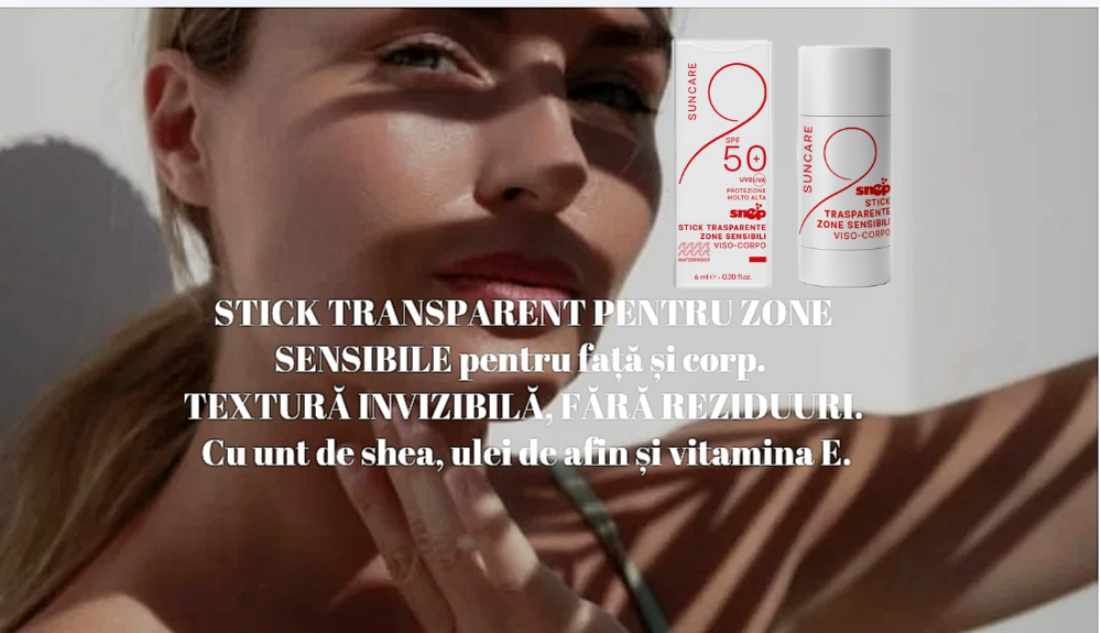 SUNCARE-STICK SPF 50+ PENTRU ZONE SENSIBILE